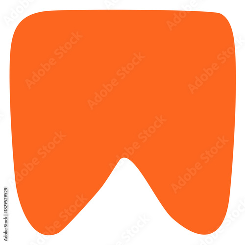 오렌지 귀여운 손그림 태그 포인트