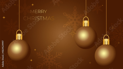 christmas background with balls