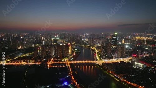 Wallpaper Mural Wuhan city landmark skyline scenery Torontodigital.ca