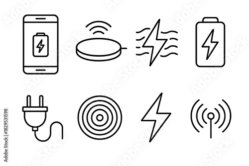 Wireless Charging Icons