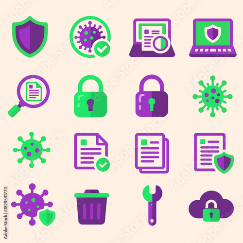 set of icons for web