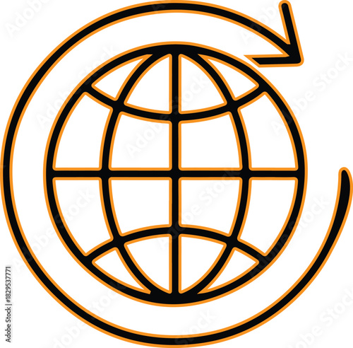 Global network and communication concept illustration