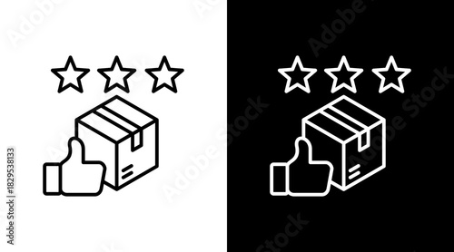 Popular Choice White Icon Set Design