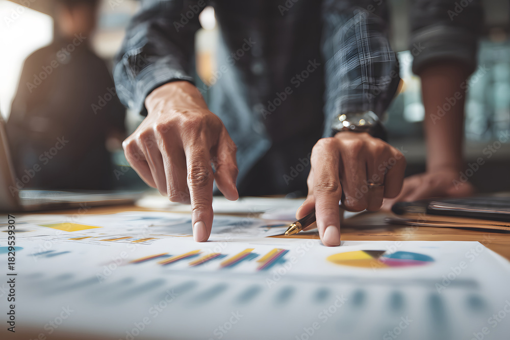 Obraz premium Collaborative Business Data Analysis