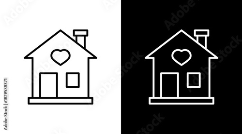 Neighborhood White Icon Set Design