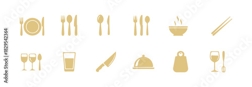 Set of Dining Icons
