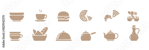 Dining Icons Set

