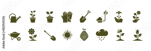 Soulico icon set - Icons for gardening and growing

