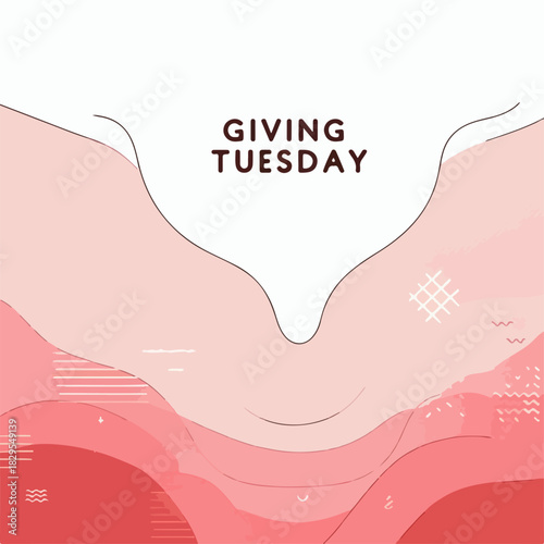 Giving Tuesday greeting card design