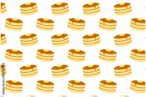 ホットケーキ　パンケーキ　パターン壁紙