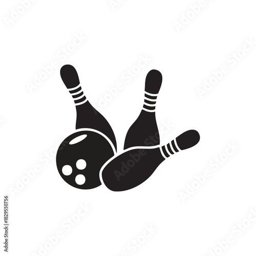 Bowling icon vector illustration