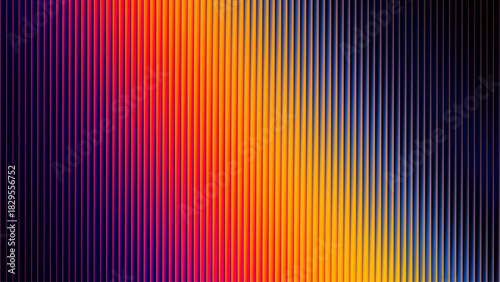 Summer heat glows through fractal glass. Vivid sunset gradient radiates warmth and energy. Bright summer sunset captured in glowing glass lines. Fractal glass design with sunset magic and golden light