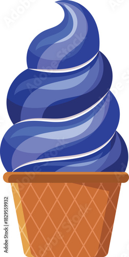 blue con ice cream