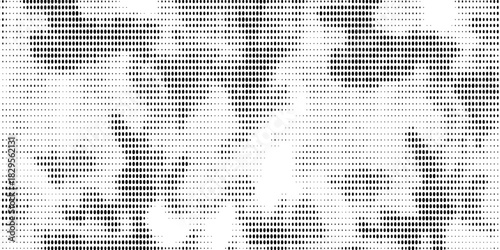 Radial halftone spotted gradient background. Dotted stains concentric texture with fading effect. Black and white circle shade wallpaper. Grunge rough vector. Monochrome geometric backdrop.
