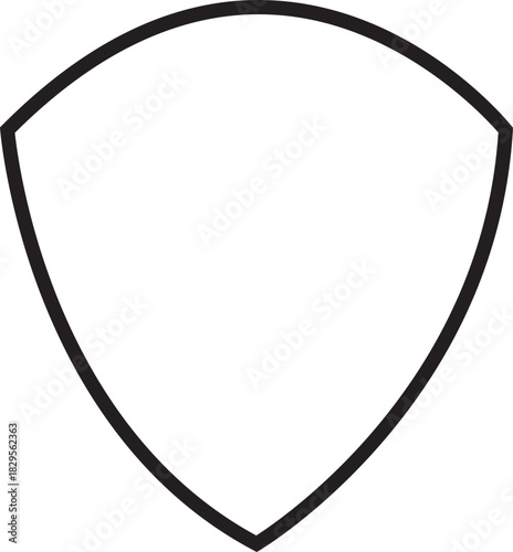 Shield icons Protect shield vector, Shield vector icons,. Protection icon vector. Security vector icon, Diverse shield shapes collection black graphic design elements emblem crest, isolated on transpa