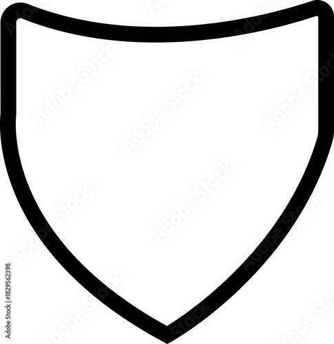 Shield icons Protect shield vector, Shield vector icons,. Protection icon vector. Security vector icon, Diverse shield shapes collection black graphic design elements emblem crest, isolated on transpa