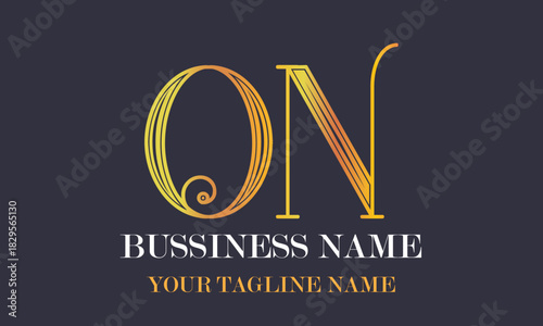 ON O on initial logo | initial based abstract modern minimal creative logo, vector template image. luxury logotype logo, real estate homie logo. typography logo. initials logo