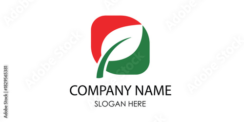 Modern abstract leaf logo design symbolizing growth, nature, and organic concepts for eco-friendly brands and businesses seeking a fresh, minimalist visual identity