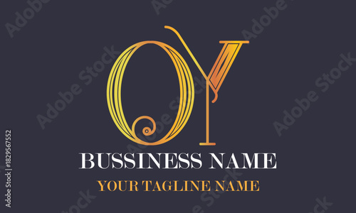 OY O oy initial logo | initial based abstract modern minimal creative logo, vector template image. luxury logotype logo, real estate homie logo. typography logo. initials logo