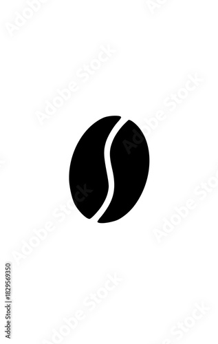 Vector coffee icon in black line