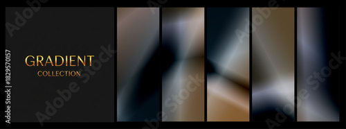 Moody GRADIENT COLLECTION in dark gray, black, and bronze tones for premium backdrops
