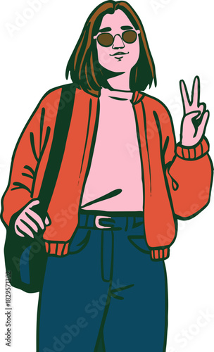 college student illustration