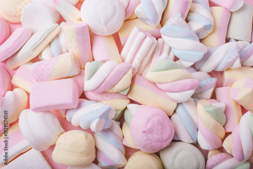 Foto Soft pastel marshmallow texture filling the entire frame