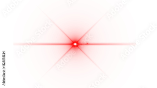 Принти на полотні Red light burst in the form of a six-pointed star