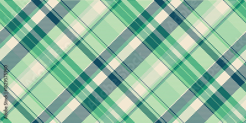 Herringbone check background textile, official fabric seamless tartan. Cool texture vector pattern plaid in light and green colors.