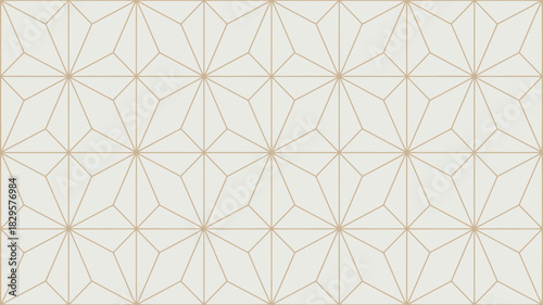 Geometric pattern with starburst design on a light background creating a repeating tile effect view