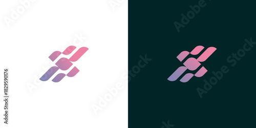 Abstract Letter X Logo with Modern Gradient Design for Business Identity