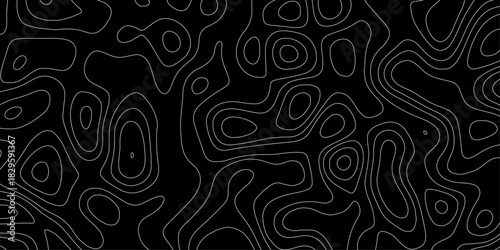 Topographic map backdrop. Conditional geography scheme and the terrain path.  Concept of technology, science. Wallpaper. Pattern