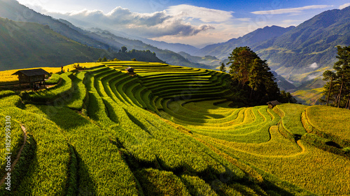 Foto rice terraces in Mu Cang Chai, Vietnam