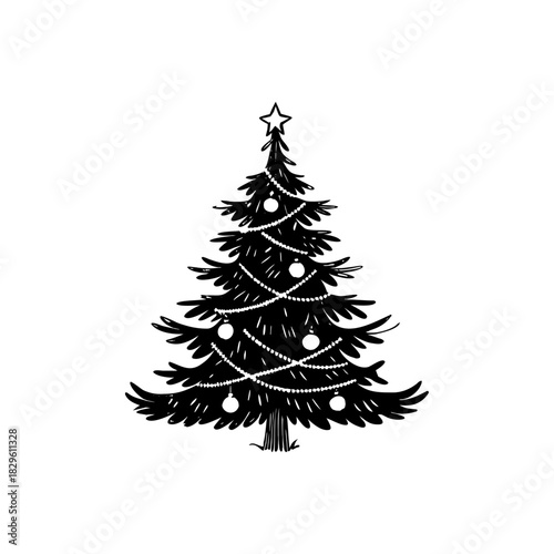 christmas tree, vector, tree, icon