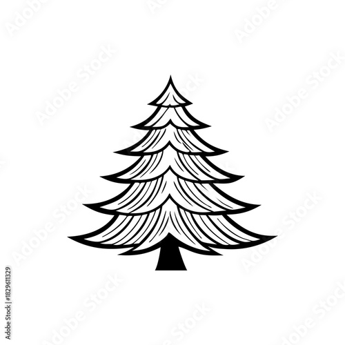 chrismas tree, vector, tree icon