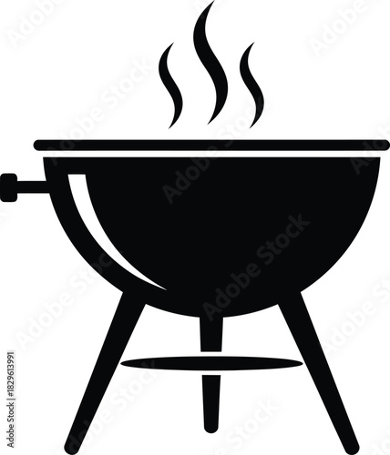 Find the best bbq grill for summer grilling and outdoor cooking party eps silhouette