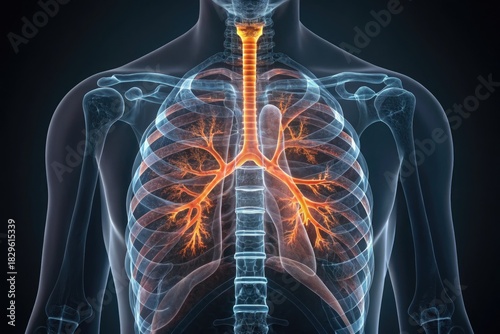 Understanding the Human Respiratory System in Detailed Graphic Representation