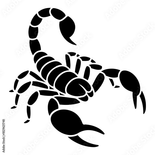 scorpion silhouette vector illustration