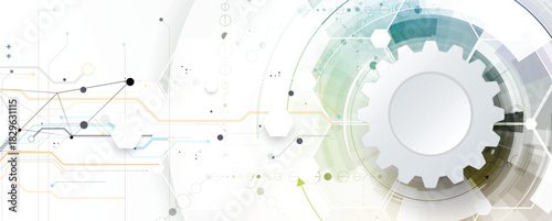 Cloud technology background and network science concept