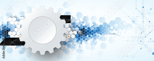 Cloud technology background and network science concept