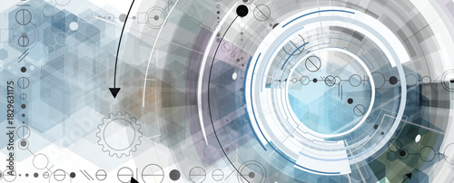Cloud technology background and network science concept