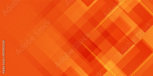 Abstract orange and yellow geometric background. Modern concept for graphic design, background, web design, poster, banner, book, slideshow. Vector dynamic shapes
