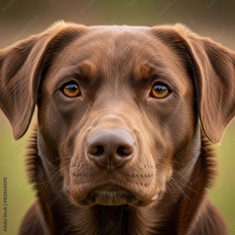 custom made wallpaper toronto digitalA portrait of a brown labrador retriever conveys trust and loyalty, showcasing a beloved canine