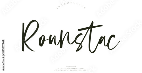 Best Alphabet Barber Amazing Script Signature Logotype Font lettering handwritten