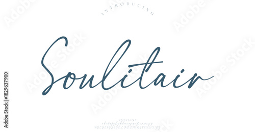 Elegant alphabet letters font logo. Typography luxury classic lettering serif fashion fonts decorative wedding vintage retro logos. vector illustration