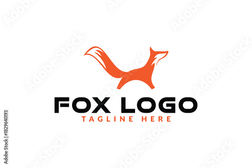 fox logo icon vector illustration