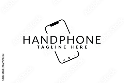 handphone logo icon vector illustration