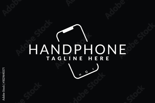handphone logo icon vector illustration
