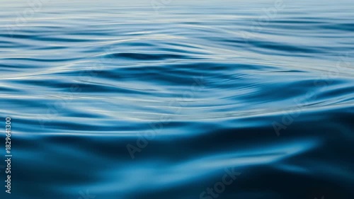 Endless Waves: Deep Blue Ocean Water Loop
