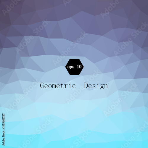 abstract blue triangles background. presentation template. cover brochures, flyers. geometric design. polygonal style. eps 10